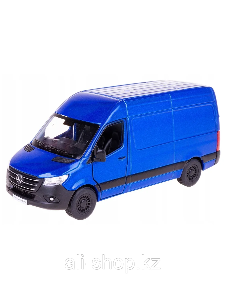 Мод. маш. KINSMART KT5426D "Mercedes-Benz Sprinter" инерция 1:48 синий - фото 1 - id-p105326323