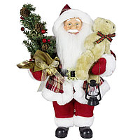 Рождестволық фигура Санта-Клаус 40 см шыршамен және ТМ-89176В ойыншықпен