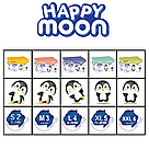 Детские подгузники Happy Moon M (3) 4-9 кг, 100 шт, фото 2