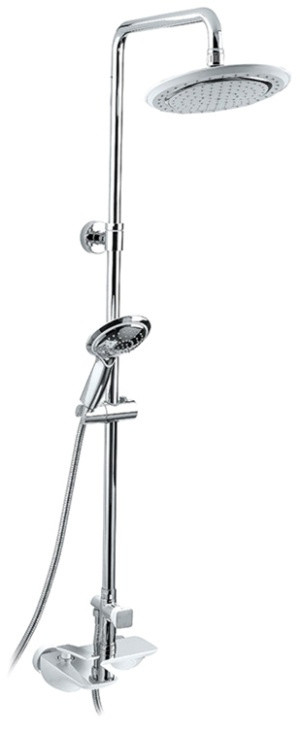 Душевая система Timo Helmi SX-1070/00 2100 chrome white, 3-х режимная, белая/хром