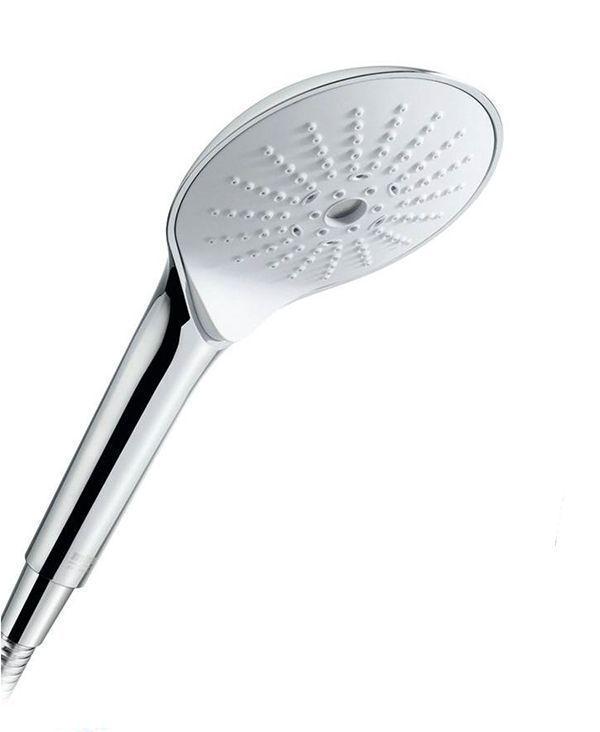 Ручной душ Jacob Delafon Noe Switch E22269-CP, 4 режима, кнопка переключатель, хром/белый