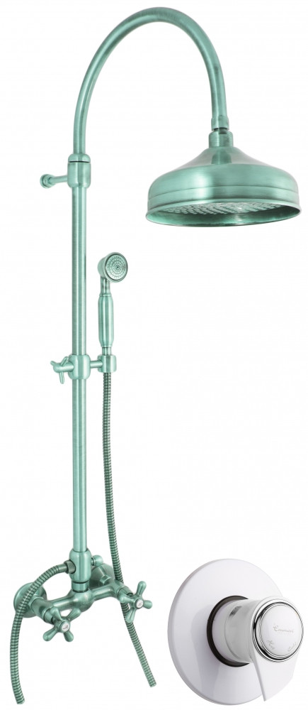 Душевая система Emmevi 1200281BC, белый/хром