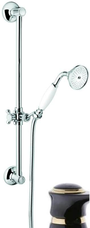 Душевой комплект Emmevi C02541OANO, черный/золото