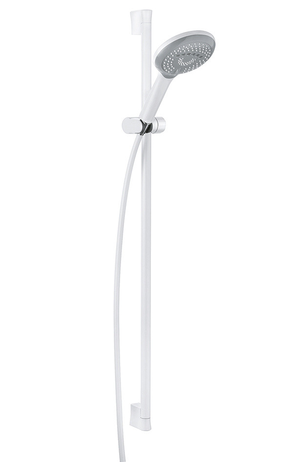 Душевой гарнитур Kludi Freshline 3S 6794091-00, длина штанги 90 см, цвет белый