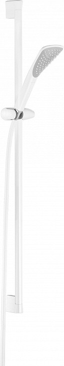 Душевой гарнитур Kludi Fizz 1S 6764091-00 , длина штанги 90 см, цвет белый/хром