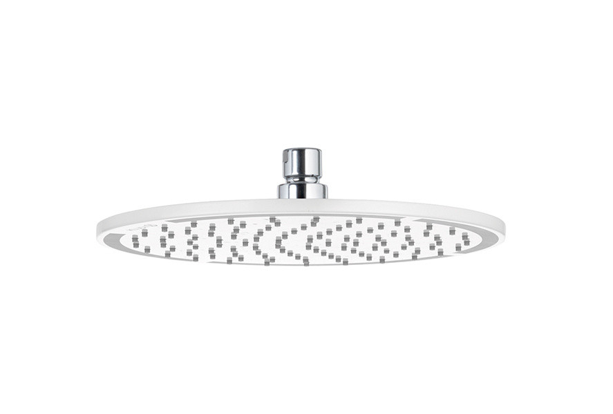 Верхний душ Kludi A-Qa 6432591-00, 25х25 см круглый, плоский 8 мм, 1 режим струи, без держателя, цвет белый