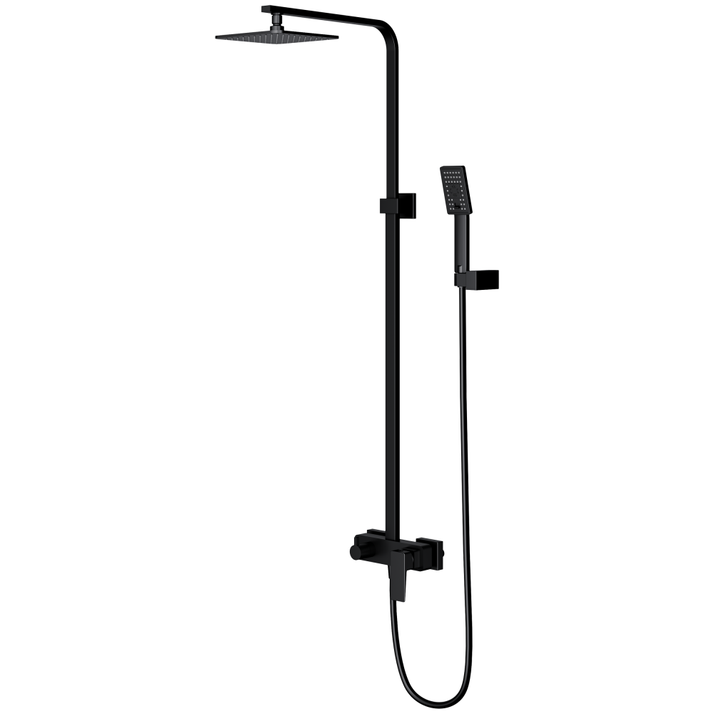 Душевая система Omnires Parma PM7444BL, черный матовый