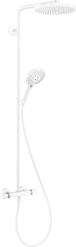 Душевая система Hansgrohe Raindance Select S Showerpipe 240 1jet PowderRain 27633700, белый матовый