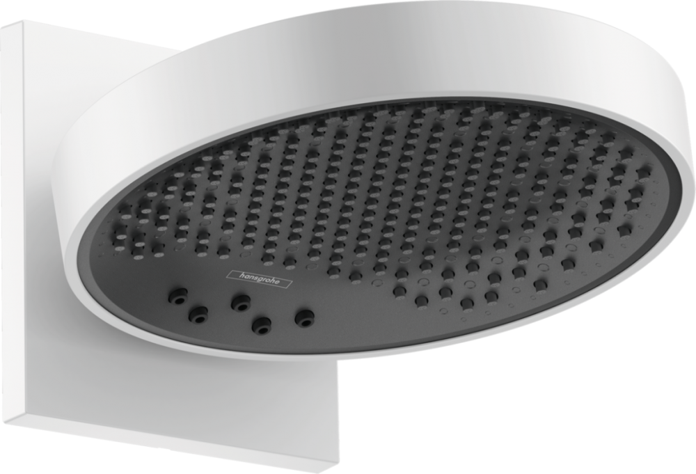 Верхний душ Hansgrohe Rainfinity 26233700 EcoSmart, 250*250 мм, 3 режима струи, белый матовый