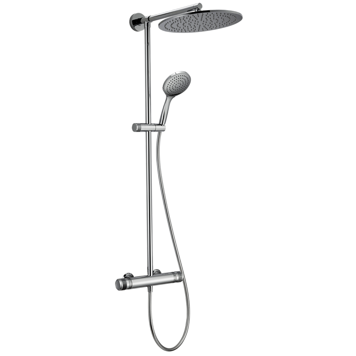 Душевая система Huber Chronos CRC7801021 с термостатическим смесителем, цвет хром