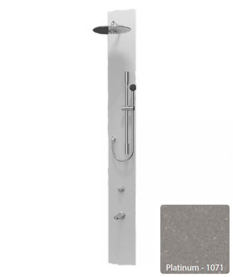 Душевая панель Kolpa-San Kerrock Minimalist 3FT, цвет - Platinum-1071 (темно-серый), с термостатическим
