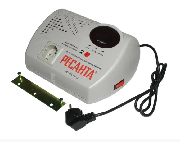 Стабилизатор напряжения электронный (релейный) 500Вт - Ресанта ACH-500Н/1-Ц - настенный - фото 2 - id-p105371565
