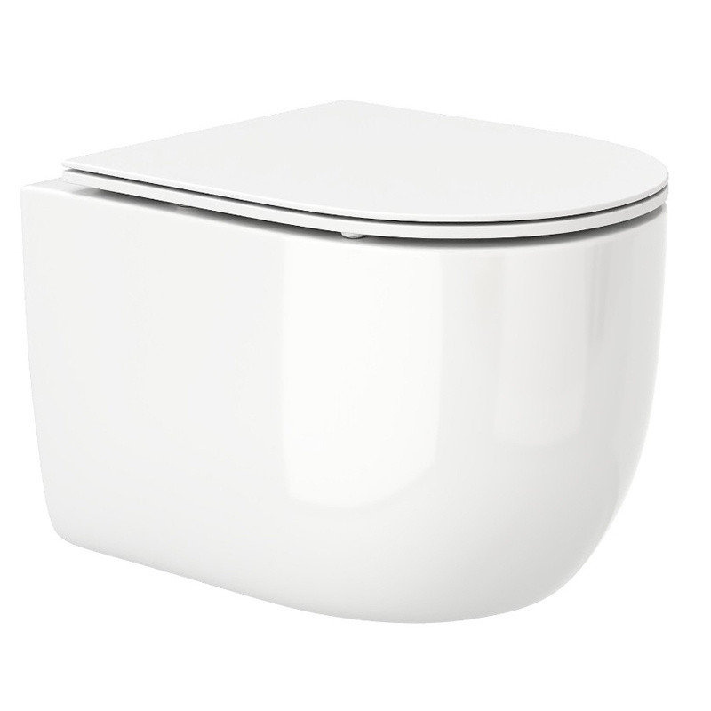 Подвесной безободковый унитаз Cerutti SPA OGLIO Aria (485x365x350), CT8909