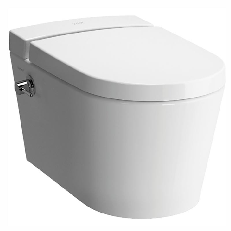 Безободковый подвесной унитаз VitrA Nest 5176B003-6233, с функцией биде, с системой дозирования моющих и
