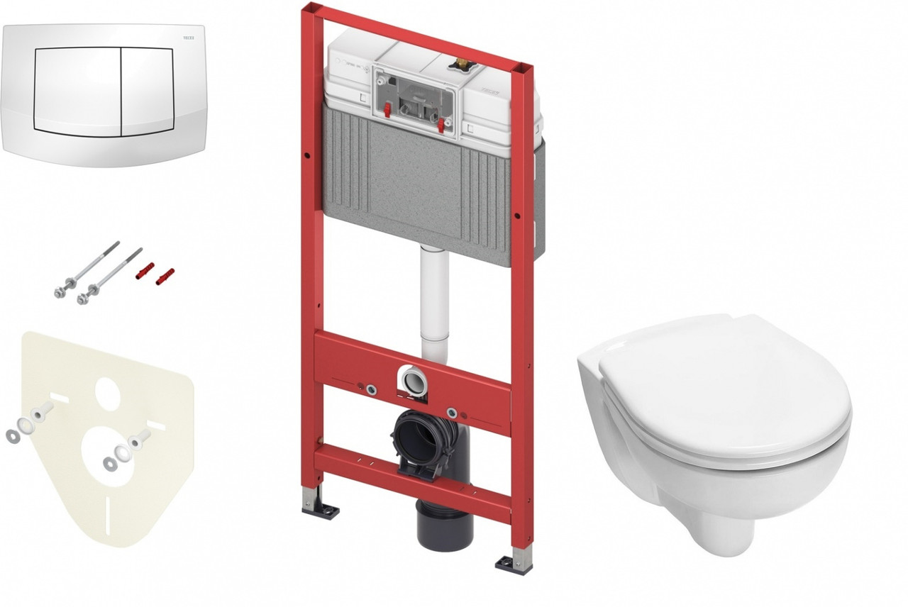 Инсталляция для унитаза TECE Base K440200.WC1 с унитазом TECE V04 с кнопкой смыва TECEambia, белый