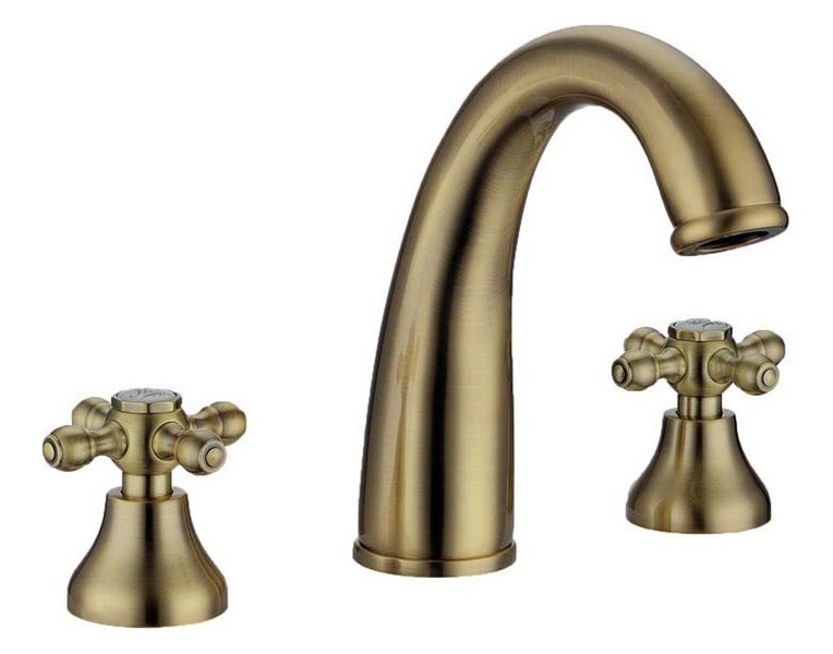 Смеситель Boheme Medici Presente для раковины на 3 отверстия, бронза ...