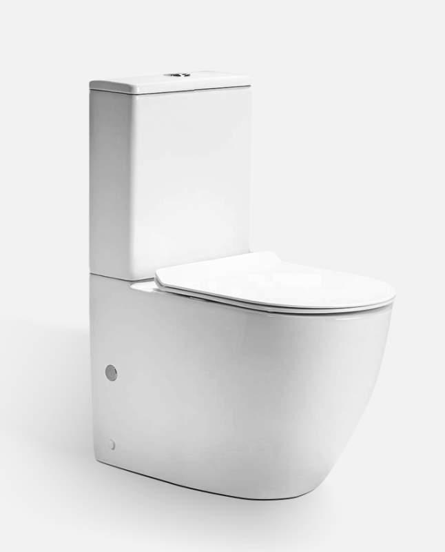 Унитаз напольный безоободковый Cerutti Sella, крышка микролифт, CT7790
