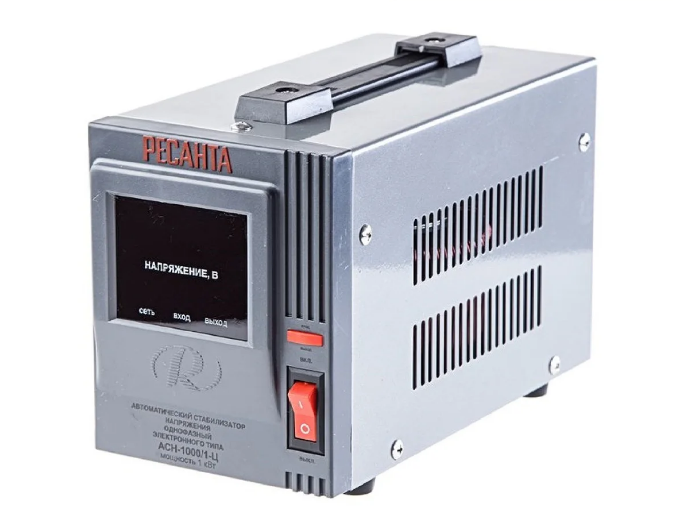 Стабилизатор напряжения электронный (релейный) 1 кВт - Ресанта ACH-1000/1-Ц - фото 1 - id-p105373501
