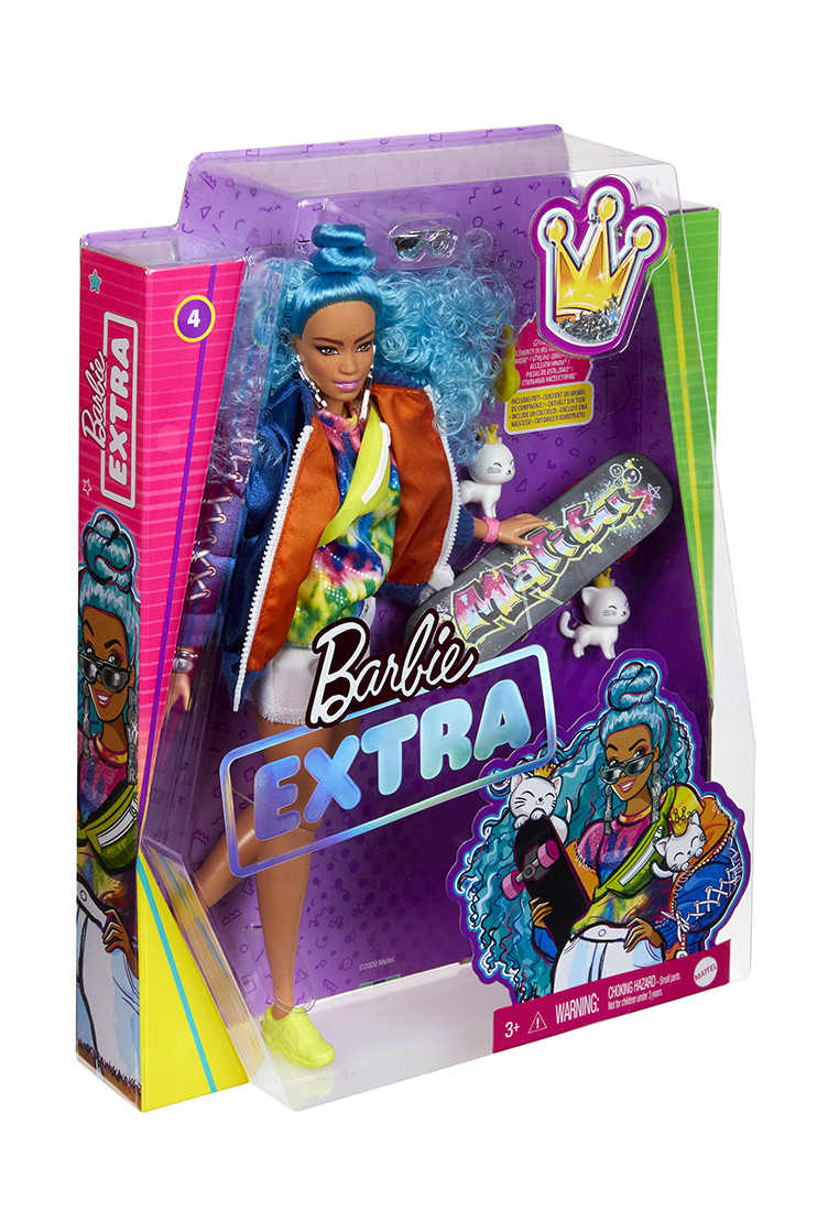 Кукла Barbie Экстра с голубыми волосами GRN30