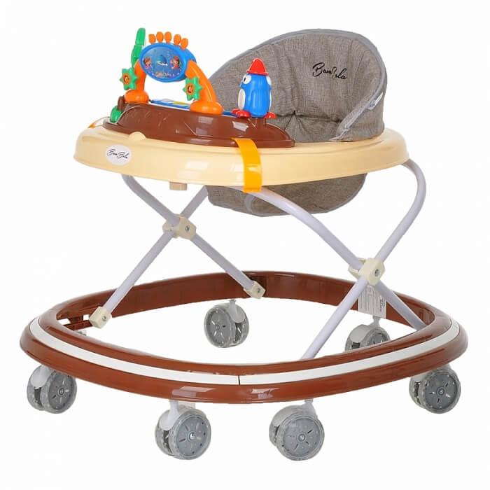 BAMBOLA Ходунки ОАЗИС (7 силик.колес,игрушки,муз) 6 шт в кор.(64*56*52) COFFEE Кофе
