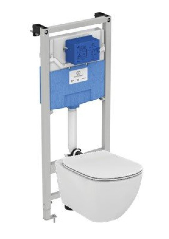 Инсталляция Ideal Standard Prosys Frame 120 M с унитазом Tesi Rimless T355101, сиденье микролифт, комплект,