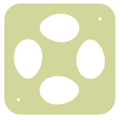 Решетка в Овоскоп гусиная на 4 яйца пластиковая большая - фото 1 - id-p88780176