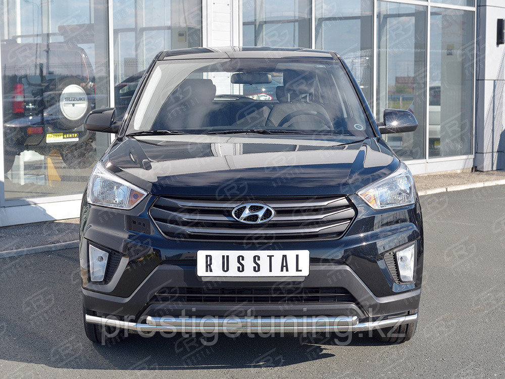 Защита переднего бампера d42 секция-d42 дуга Hyundai Creta 2016-2020