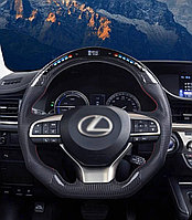 Руль на Lexus LX570 2016-21 спорт (Карбон) с LED опциями