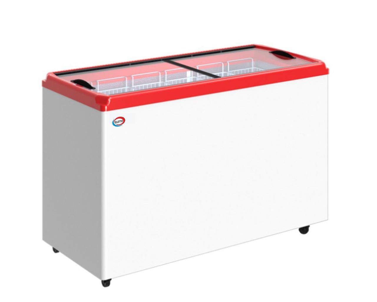 Ларь морозильный ЛВН 400 П Eletto (CF 400 FE) 4 корзины (красный)