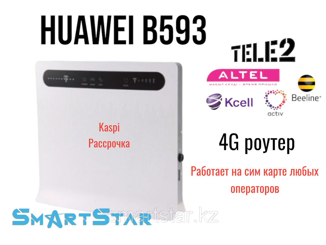 Мощный 4G роутер (модем ) Huawei B593 работает со всеми операторами