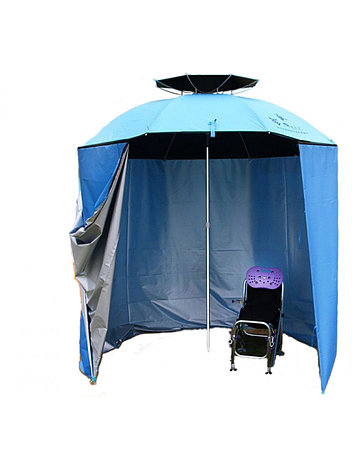Зонт палатка с боковой стенкой HUSKY с наклоном, антиветровым клапаном, диаметер купола 220 см., фото 2