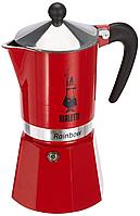 Bialetti 4963 Rainbow эспрессо жасаушы гейзер кофеқайнатқышы, қызыл