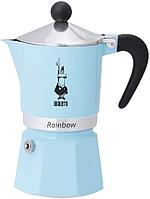 Гейзерная кофеварка Bialetti Rainbow 5042 голубая