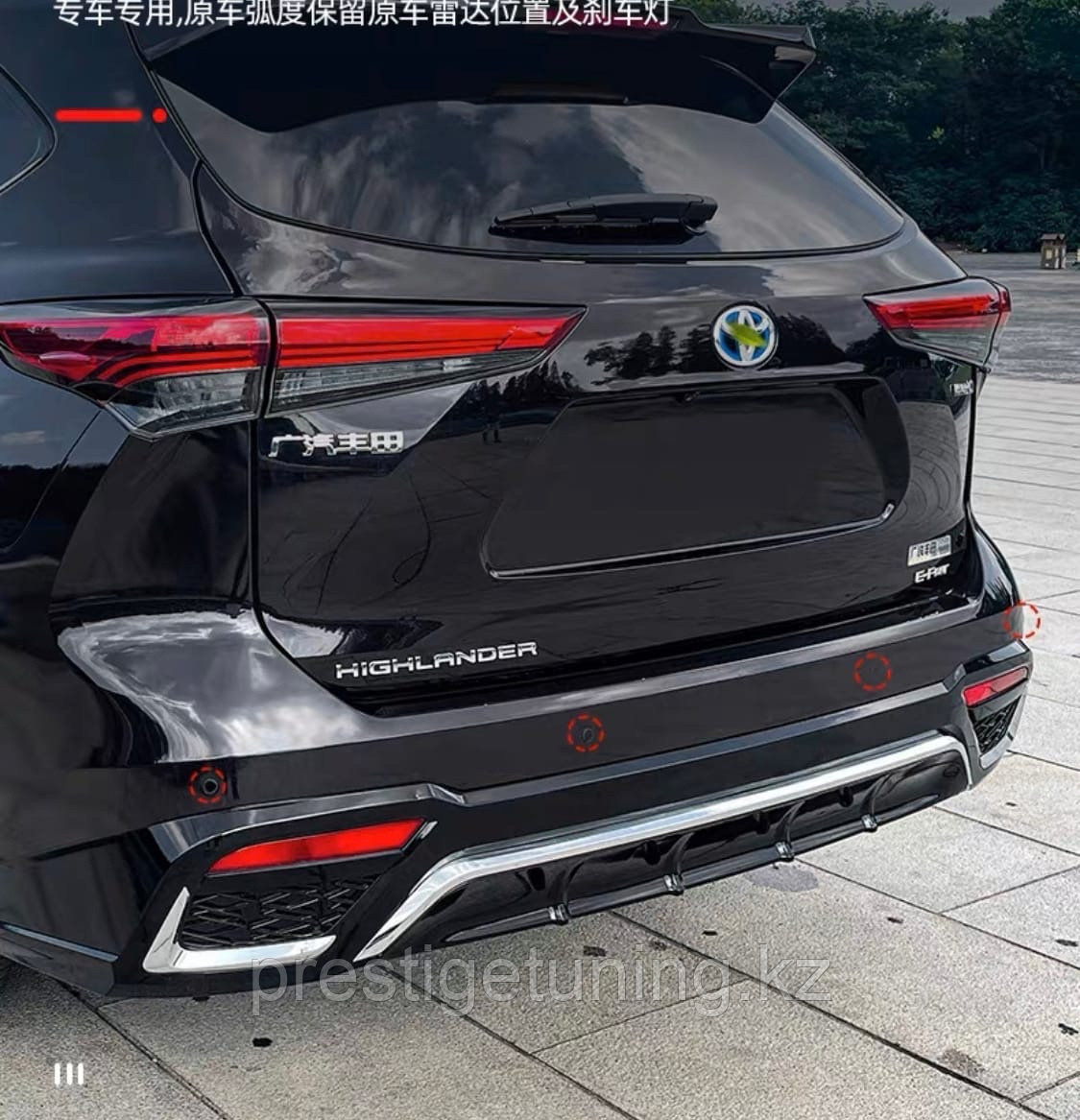 Аэродинамический обвес на Toyota Highlander 2021-по н.в дизайн Lexus - фото 5 - id-p105402172