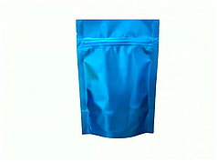Пакет дой-пак металлизированный светло синий (рефлекс) матовый с замком zip-lock
