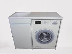 Тұғыры 100 см. раковинасы және кір жуғыш машинаның үстінде сол жақта Марсал (Ақ) үстелі бар. РФ