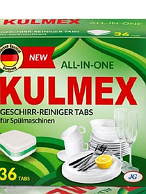 Таблетки для мытья посуды в посудомоечной машине Kulmex All-in-one 36 шт.