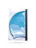 Шапочка для плавания Atemi, силикон, голубая (облака), PSC413, фото 3