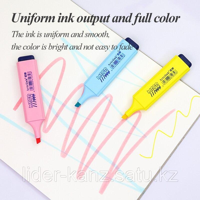 Набор маркеров текстовых 6-цветов, 1-5 мм, скошенный наконечник, Artriink - фото 3 - id-p105406227
