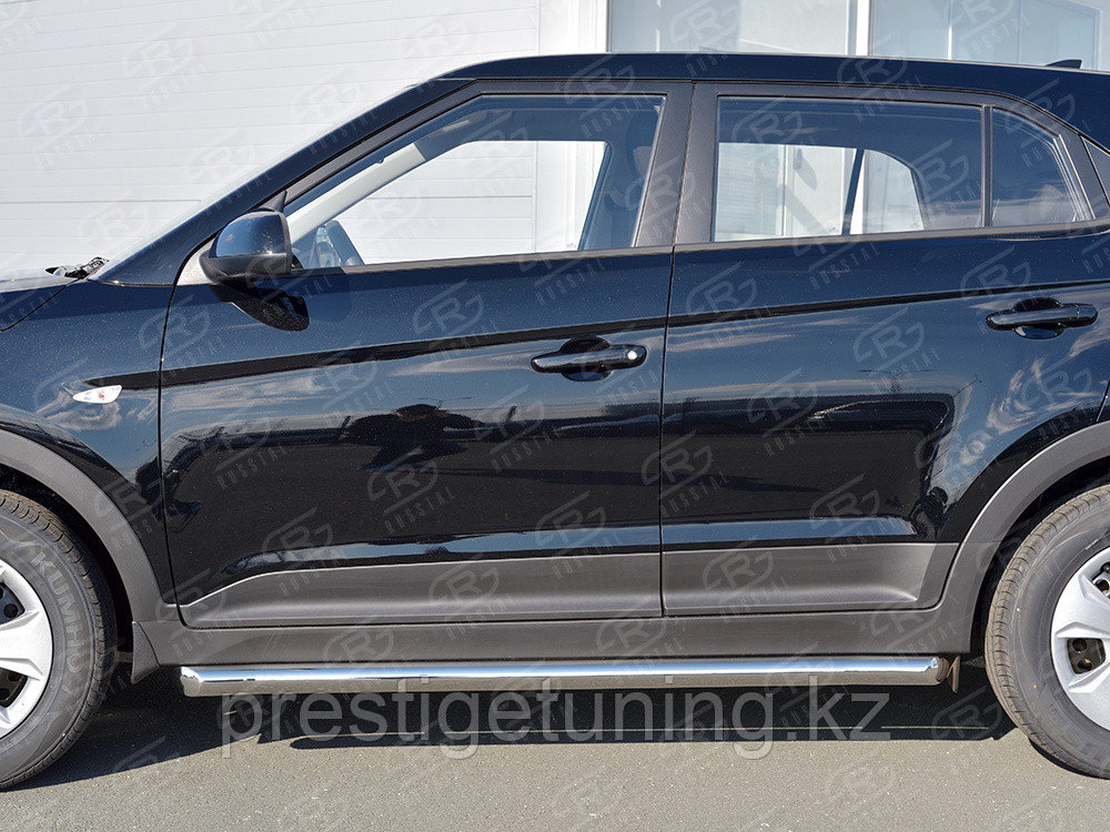 Пороги труба d63 секции (вариант 1) Hyundai Creta 2016-2021 - фото 3 - id-p105391415