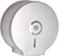 Металлический диспенсер для туалетной бумаги Джамбо с окошком. Втулка универсальная. - фото 1 - id-p105417339