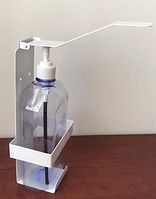 Металлический локтевой дозатор для антисептика с еврофлаконом 1000мл