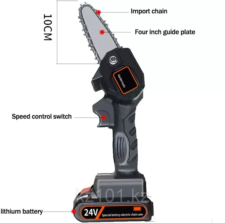 Мини аккумуляторная цепная пила Mini electric chainsaw - фото 2 - id-p105418138