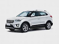 Защита переднего бампера d63 секция black Hyundai Creta 2016-2020