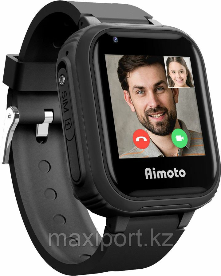 Умные часы с GPS и 4G Aimoto pro черные - фото 1 - id-p105420620