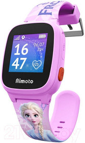 Детские умные GPS часы Aimoto Kid Mini(Эльза холодное сердце) розовые