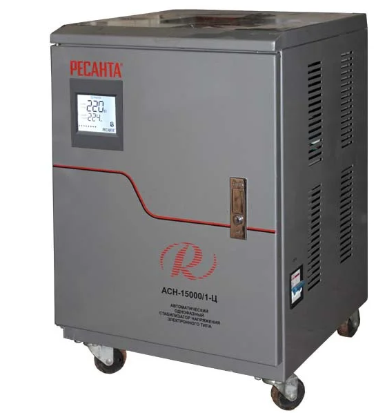 Стабилизатор напряжения электронный (релейный) 15 кВт - Ресанта ACH-15000/1-Ц
