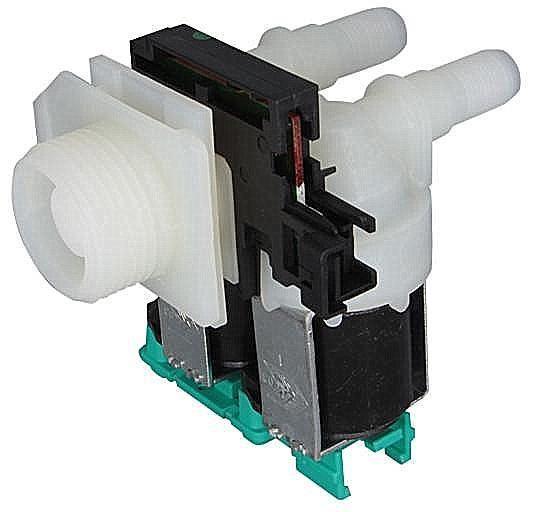 Электромагнитный клапан стиральной машины 2 180 ˚ Ø12 мм BOSCH 606001 с расходомером - фото 1 - id-p105421368