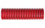 Труба гофрированная двустенная ПНД жесткая для кабельной канализации д.125мм, SN12, 1030Н, 6м, цвет красный, фото 3