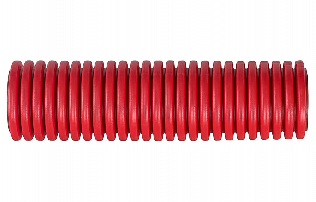 Труба гофрированная двустенная ПНД жесткая для кабельной канализации д.125мм, SN12, 1030Н, 6м, цвет красный - фото 3 - id-p105422667